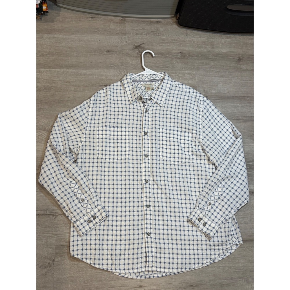 Carbon2Cobalt Mens XL Button Down Shirt‎ Long Sleeve Plaid Casual